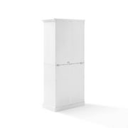 Crosley Winston Pantry Cabinet with Storage Shelves, Wood White
