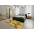 thumbnail image 4 of Ahgly Company Indoor Square Patterned Bee Yellow Area Rugs, 5' Square, 4 of 6