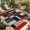 Red Black Beige, variant on Red Black Beige Outdoor Rug for Patio/Deck/Porch, Non-Slip Large Area Rug 4 x 6 Ft, Retro Abstract Geometric Striped Art Indoor Outdoor Rugs Washable Area Rugs, Reversible Camping Rug Carpet Runner
