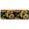 thumbnail image 2 of Sunflower Floral Kitchen Rugs Non-Slip Soft Doormats Bath Carpet Floor Runner Area Rugs for Home Dining Living Room Bedroom 72" X 24", 2 of 7