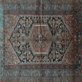 thumbnail image 1 of Ahgly Company Indoor Square Persian Light Blue Traditional Area Rugs, 8' Square, 1 of 4