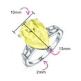 thumbnail image 4 of Bling Jewelry Womens 7CT CZ Pear Shape Solitaire Engagement Ring Side Stones, 4 of 6
