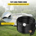 thumbnail image 5 of 75FT 50 Amp Heavy Duty Generator Extension Cord, 6/3 + 8/1 AWG Copper Wire, 125/250V with N14-50P, SS2-50R & CS6364 Twist Lock Connectors for RV, Power Equipment, 5 of 7