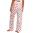 thumbnail image 4 of FLYCURVY Plus Size Women Pajama Pants Soft Long Sleep Lounge Pants Drawstring Star Floral Printed with Pocket S-3XL, 4 of 6