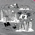 thumbnail image 3 of Disney - Mickey Mouse - Head in the Clouds - Overlooking the City - Toddler & Youth Girls Raglan Graphic T-Shirt, 3 of 4