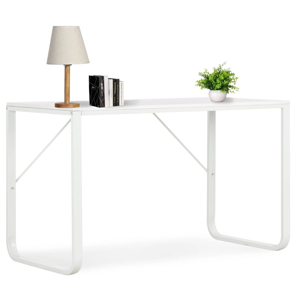 Computer Desk for Home Office, Dining Table Office Desk, White