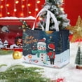 thumbnail image 5 of Elainilye Christmas Gift Bags Non-Woven Reusable Shopping Totes with Handles for Holiday Party Favors Gift Wrapping Packaging 5 Pack 10x13x7 Inches, 5 of 6