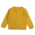 thumbnail image 2 of KYAIGUO Baby Toddler Girls Solid Color Sweater Kids Boys Cardigan Long Sleeve Knit Sweaters Button down Uniform 12M-7Y, 2 of 9