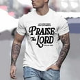 thumbnail image 2 of Christian Jesus Shirts for Men Faith Religious Praise T Shirt The Lord Bible Verse Graphic Tees White M, 2 of 6