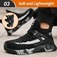thumbnail image 4 of LAoutun Steel Toe Shoes for Men Mid Cut Work Shoe for Men Industrial Construction Safety Shoes, 4 of 6
