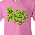 thumbnail image 4 of Inktastic St. Patrick's Day Hand Lettering with Green Top Hat Youth T-Shirt, 4 of 5