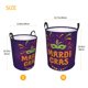 thumbnail image 3 of Fotbe Mardi Gras2 Cesto de Ropa con Asas, Cesto Impermeable de Gran Capacidad, Bolsa de Lavado para Dormitorio, Cesto de Ropa con Ruedas y Asas-Medium, 3 of 6