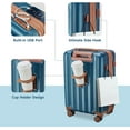 Imiomo Expandable Hard Carryon Luggage Set with USB Port, Cup Holder