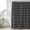 Black, variant on Dark Grey Morocco Shower Curtain Set, Waterproof Shower Curtains for Bathroom, Modern Abstract Classic Geometric Washable Fabric Cloth Bath Curtain for Bathtub Decoration with Hooks 48x72 Inches