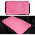 thumbnail image 1 of LAICAIW Four Seasons Universal Armrest Box Mat, Carbon Fiber Leather Embossing, Waterproof Armrest Cover Center Console Mat, Car Armrest Seat Cover (Pink), 1 of 6