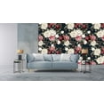 thumbnail image 2 of MuralsPrint Hannis Floral Removable Wallpaper, Eco-friendly Peel & Stick Wallpaper, Pink, 10'L x 24''W, 2 of 5