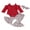 Red, variant on Sylvamorning Baby Girls Christmas 3Pcs Outfits Cold Shoulder Long Sleeve Ribbed Romper + Print Flared Pants + Headband 6M 12M 18M 24M Infant Toddler Casual Clothes