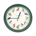 thumbnail image 1 of Reloj con forma de pájaro cantor Mark Feldstein Audubon, 20 cm, color verde, 1 of 8