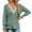 Army Green, variant on yievot Women Solid Color V-Neck Long Sleeve Casual Top Blouse