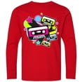 thumbnail image 3 of Inktastic The 80s Cassette Tapes Long Sleeve Youth T-Shirt, 3 of 5