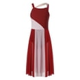 thumbnail image 4 of Choomomo Robe de Danse Lyrique Sans Manches pour Filles, Justaucorps de Ballet Moderne Contemporain, Costume de Danse Bourgogne 10, 4 of 8
