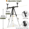thumbnail image 3 of Trakiom Hunting Shooting Tripod with Dual Frame for R/ifle, 24-42.5'' Adjustable Height Hunting Tripod for Outdoors Ground Blinds, 3 of 7
