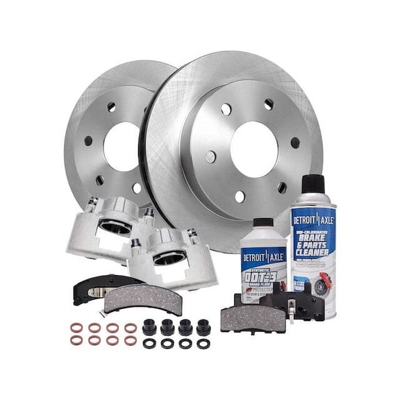 Front Brake Pad Rotor and Caliper Set - Compatible with 1988 - 1994, 1996 - 1997 Chevy K2500 1989 1990 1991 1992 1993