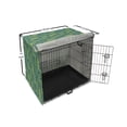 thumbnail image 6 of Botanical Dog Crate Cover, Waking Nature Pattern with Abstract Branches and Leaves, Easy to Use Pet Kennel Cover Small Dogs Puppies Kittens, 7 Sizes, Teal Dark Seafoam, by Ambesonne, 6 of 6