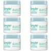 Pack of (6) Simple Water Boost Skin Quench, Sleeping Cream, 1.7 Ounce
