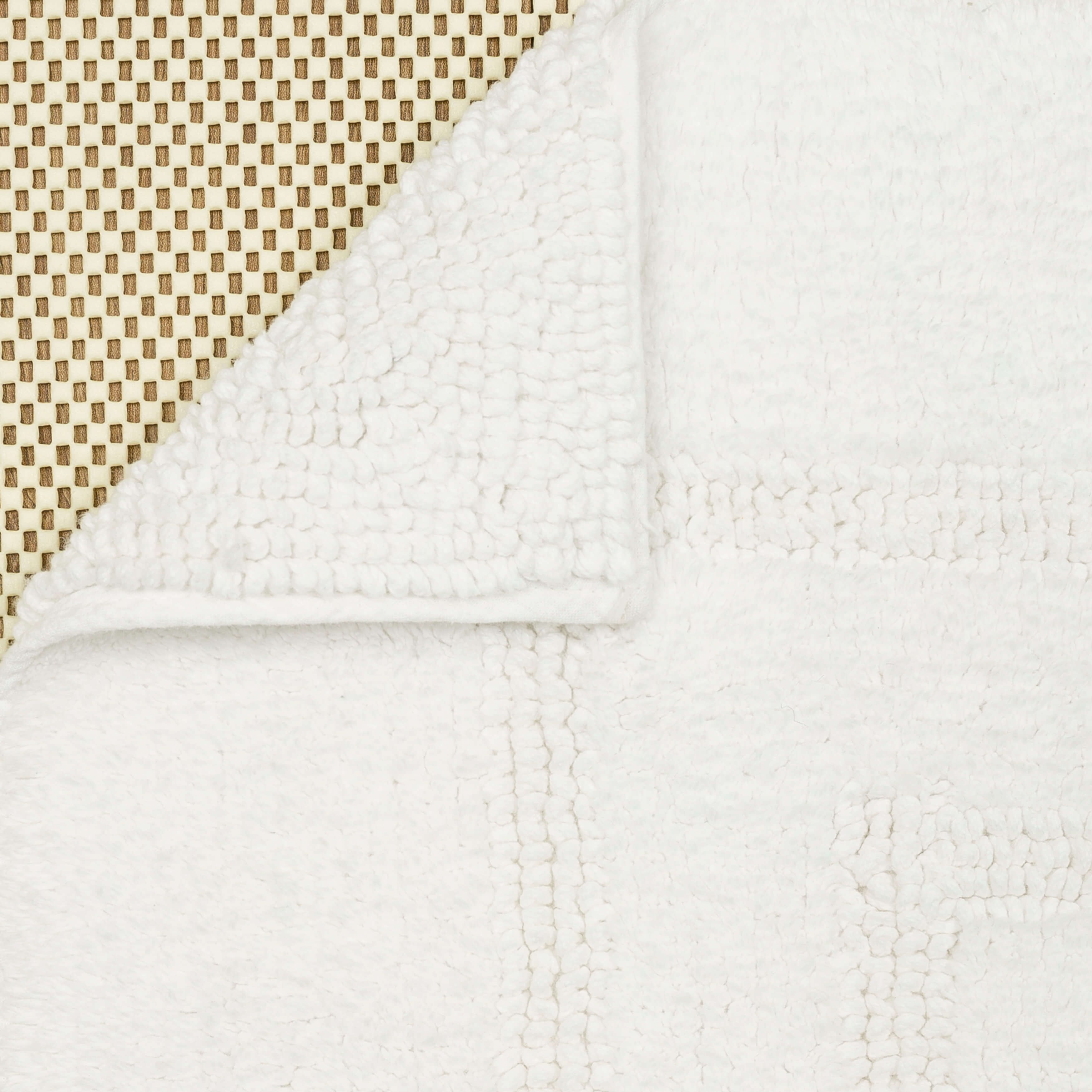 Mohawk Cotton Bath Mat Soft Absorbent Quick Dry Machine Washable Bathroom Mat, White, 24" x 60"