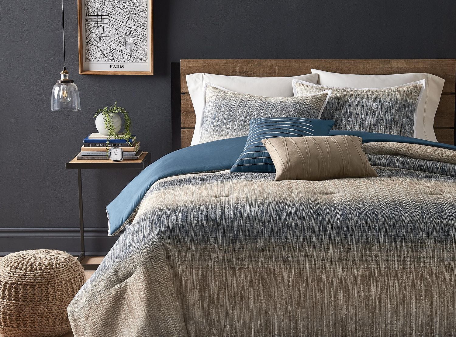 Hometrends Journey 5 Piece Cotton Comforter Set, 5 piece cotton set