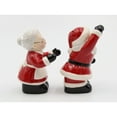thumbnail image 5 of Ceramic Kissing Santa Mrs Claus Salt and Pepper Shakers Gift Set, 5 of 5