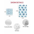 thumbnail image 7 of Blue Coastal Turtle Kitchen Dish Towels for Drying Dishes Set of 3, Ocean Beach Nautical Marine Life Waffle Weave Microfiber Hand Tea Bathroom Towels Quick Dry & Absorbent Towel 15.7x23.6, 7 of 7
