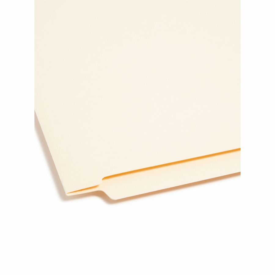 Smead End Tab Fastener File Folder, Shelf-Master® Reinforced Straight-Cut Tab, 1 Fastener, Letter Size, Manila, 50 per Box (34110)