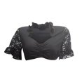 thumbnail image 5 of Women's Crop Top Long Sleeve Shrug JIANLAI Beer Festival Costumes Elegant Blouses Traditional Classy Crop Shirts (S-3XL) White, 5 of 5