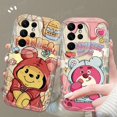 thumbnail image 4 of Disney-funda de silicona transparente para móvil, carcasa con diseño 3D de pato Donald y Daisy para Samsung Galaxy S24 Ultra S23 S22 Plus S21 S20 FE A25 A55 A35 5g, 4 of 5