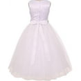 thumbnail image 2 of Big Girls' White Rhinestone Belt Communion Flowers Girls Dresses Lilac 8, 2 of 2
