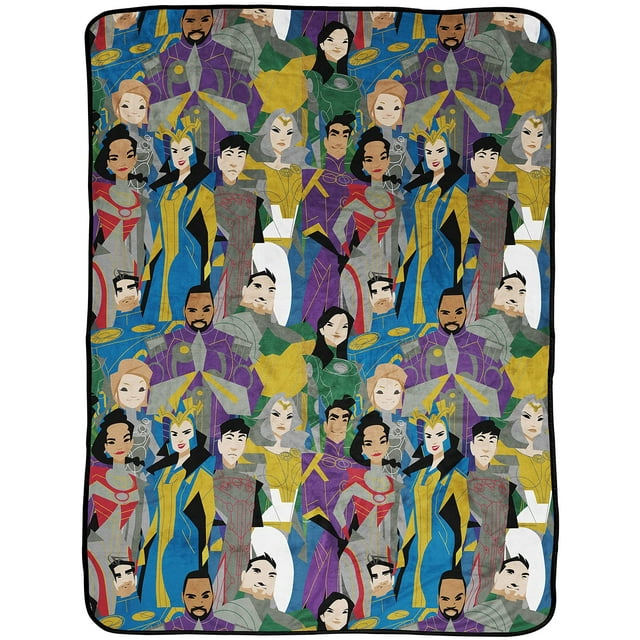 Jay Franco Marvel Eternals Manta - Mide 46 x 60 pulgadas Ropa de cama para niños - Forro polar súper suave resistente a la decoloración (Producto oficial de Marvel)