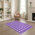 thumbnail image 2 of ODIKA Checkered Buffalo Plaid With Symmetrical Gingham Diagonal Accents for Home Office, Gaming Room, Under Desk, Non-Slip Chair-Friendly, 2 of 7