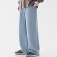 thumbnail image 6 of QHFBli Mens Baggy Jeans Mens Autumn Winter Casual Pant Sports Pants With Pocket Fashion Long Pants Jeans, 6 of 6