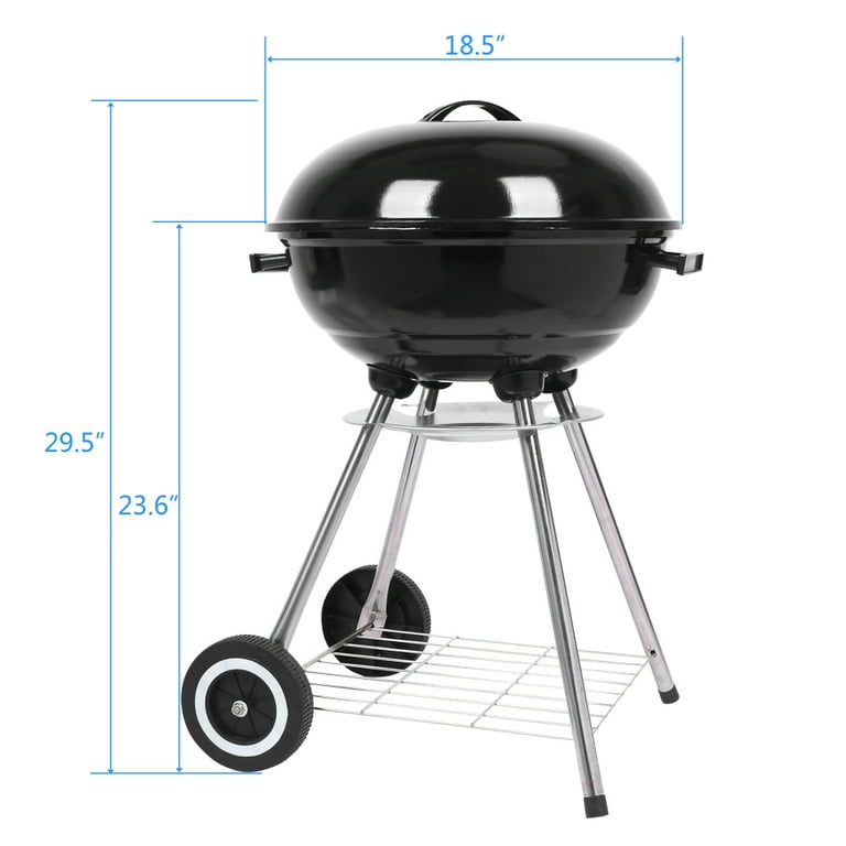 Rotating grill, with excellent step-by-step charcoal lifting system 