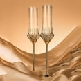 thumbnail image 7 of Gold Stemmed Champagne Flutes, 2 Pcs Crystal Champagne Glasses Capacity 4.73 oz for Wedding Anniversaries, 7 of 7