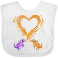 thumbnail image 3 of Inktastic Fire Heart Dragons Boys or Girls Baby Bib, 3 of 4