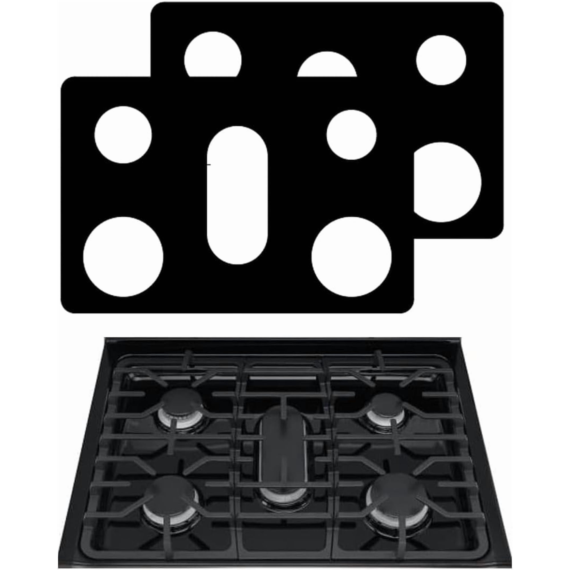 Reusable Stove Top Protectors – Non-Stick Gas Range Covers, Washable Heat-Resistant Liners to Keep Cooktop Clean, Dishwasher Safe (Multi-Pack)