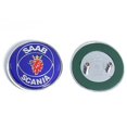 thumbnail image 1 of 68mm 2 3-pin Saab Car Front Hood Emblem Tailgate Bumper Badge Compatible with Saab 9 3 9 5 9-3 9-5 Saab Emblem Decal Accessories Yalo, 1 of 4