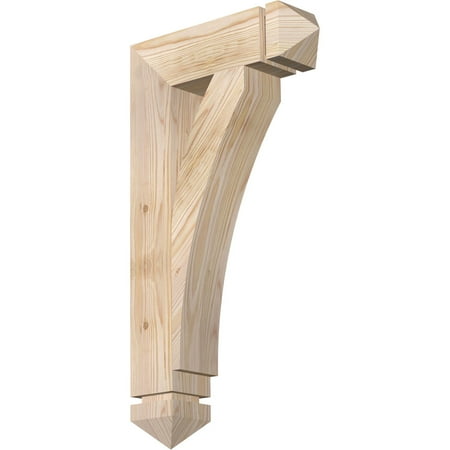 

Ekena Millwork 3 1/2 W x 14 D x 26 H Thorton Arts & Crafts Smooth Bracket Douglas Fir
