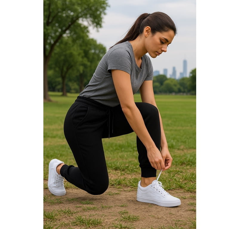 Galaxy by Harvic, 3-Pack Women's Baggy Fleece Jogger Sweatpants