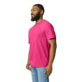 thumbnail image 4 of Gildan Short Sleeve Crewneck T-Shirt, Softstyle Midweight Classic Shirt, Heliconia Tee, S, 4 of 5