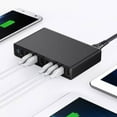thumbnail image 3 of 1 Set 50W Multi-port Charger with Cable Quick Charge UK Plug High-speed USB Charger for Mobile Phone, 3 of 10
