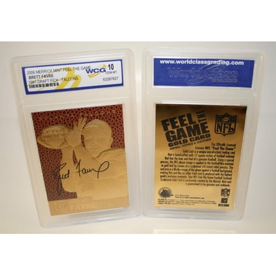 BRETT FAVRE 1991 Draft Pick FEEL THE GAME Gold Card Bahrain | Ubuy